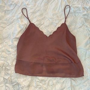 Tularosa scalloped cami